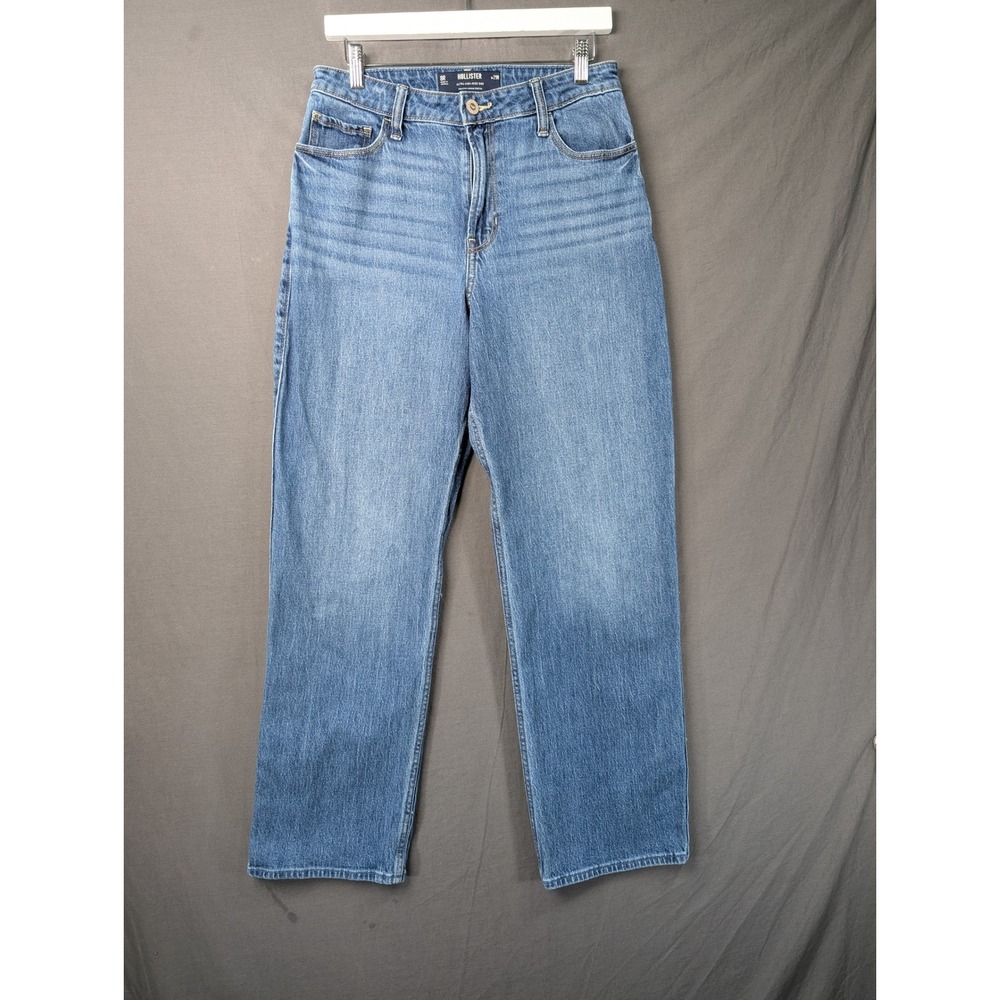 Hollister Ultra High-Rise Dad Jeans Blue Vintage Stretch 8R W29R